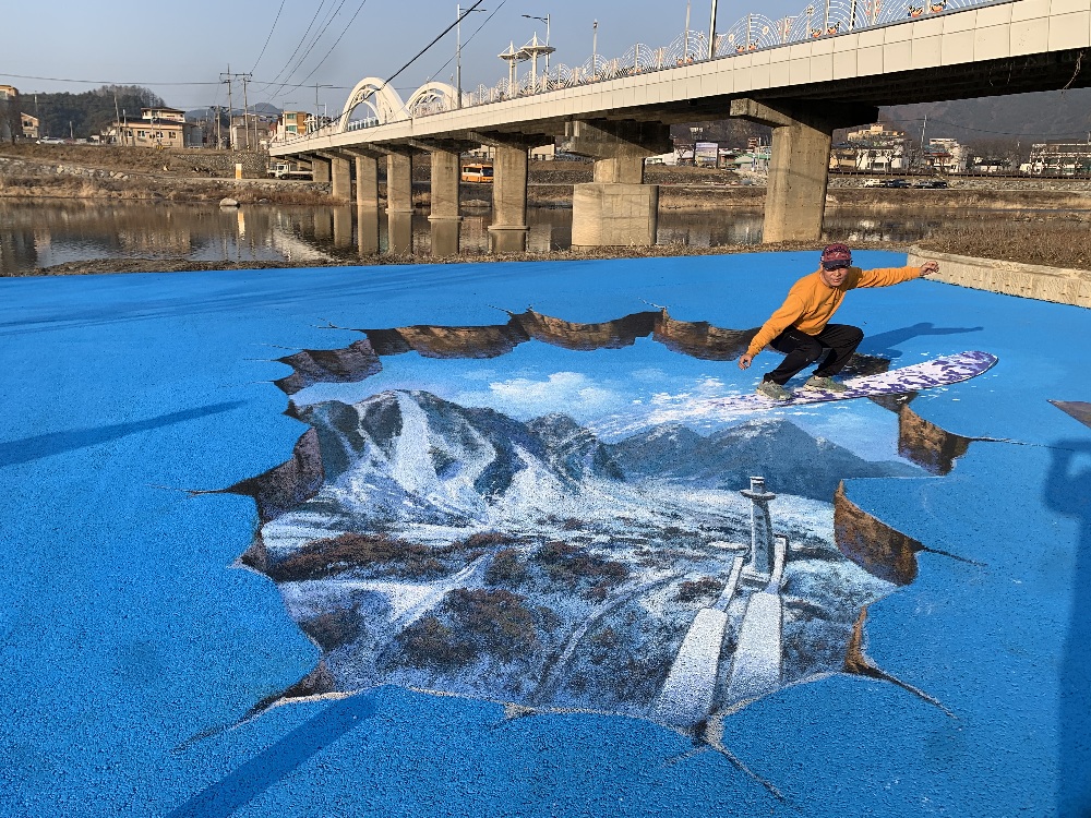 홈 평창올림픽바닥벽화6